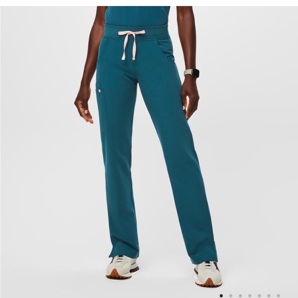 Figs x-small tall pants, Caribbean Blue